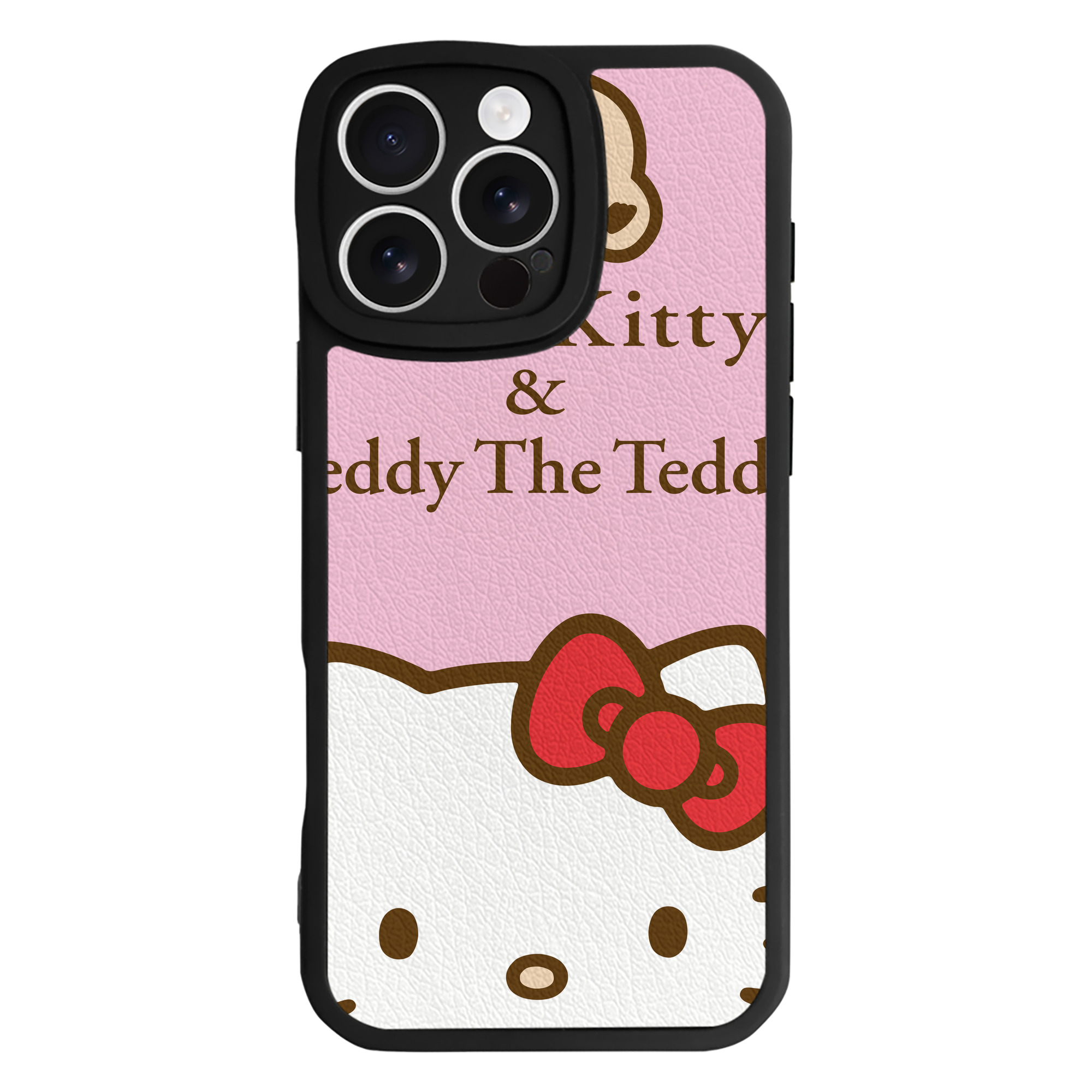 （画像用） Hello Kitty ハローキティ 【iPhone 16シリーズ対応】シリコンスマホケース（レザー調） 材質：シリコン